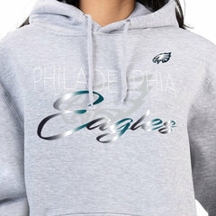 Philadelphia Eagles G-III 4Her by Carl Banks Women's Shadow Logo Fleece Pullover Hoodie Gray | NFL