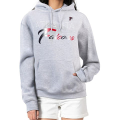 Atlanta Falcons G-III 4Her by Carl Banks Women's Shadow Logo Fleece Pullover Hoodie Gray | NFL