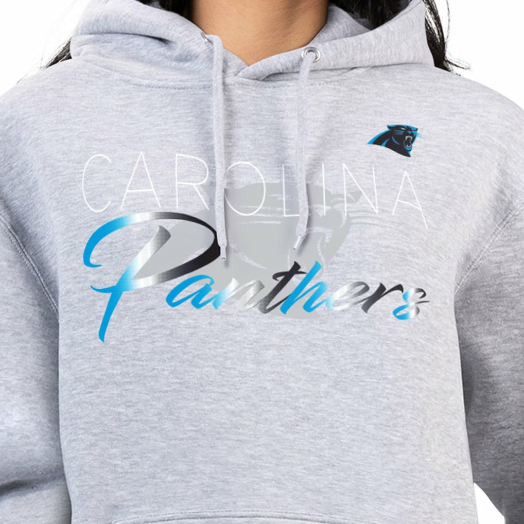 Carolina Panthers G-III 4Her by Carl Banks Women's Shadow Logo Fleece Pullover Hoodie Gray | NFL