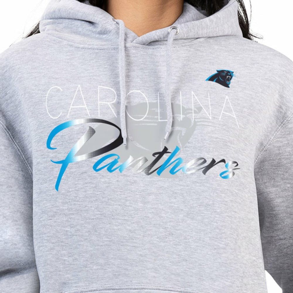 Carolina Panthers G-III 4Her by Carl Banks Women's Shadow Logo Fleece Pullover Hoodie Gray | NFL