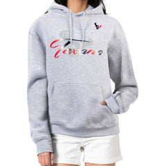 Houston Texans G-III 4Her by Carl Banks Women's Shadow Logo Fleece Pullover Hoodie Gray | NFL