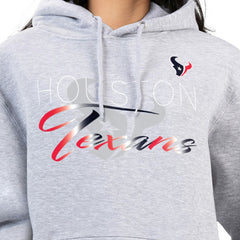 Houston Texans G-III 4Her by Carl Banks Women's Shadow Logo Fleece Pullover Hoodie Gray | NFL