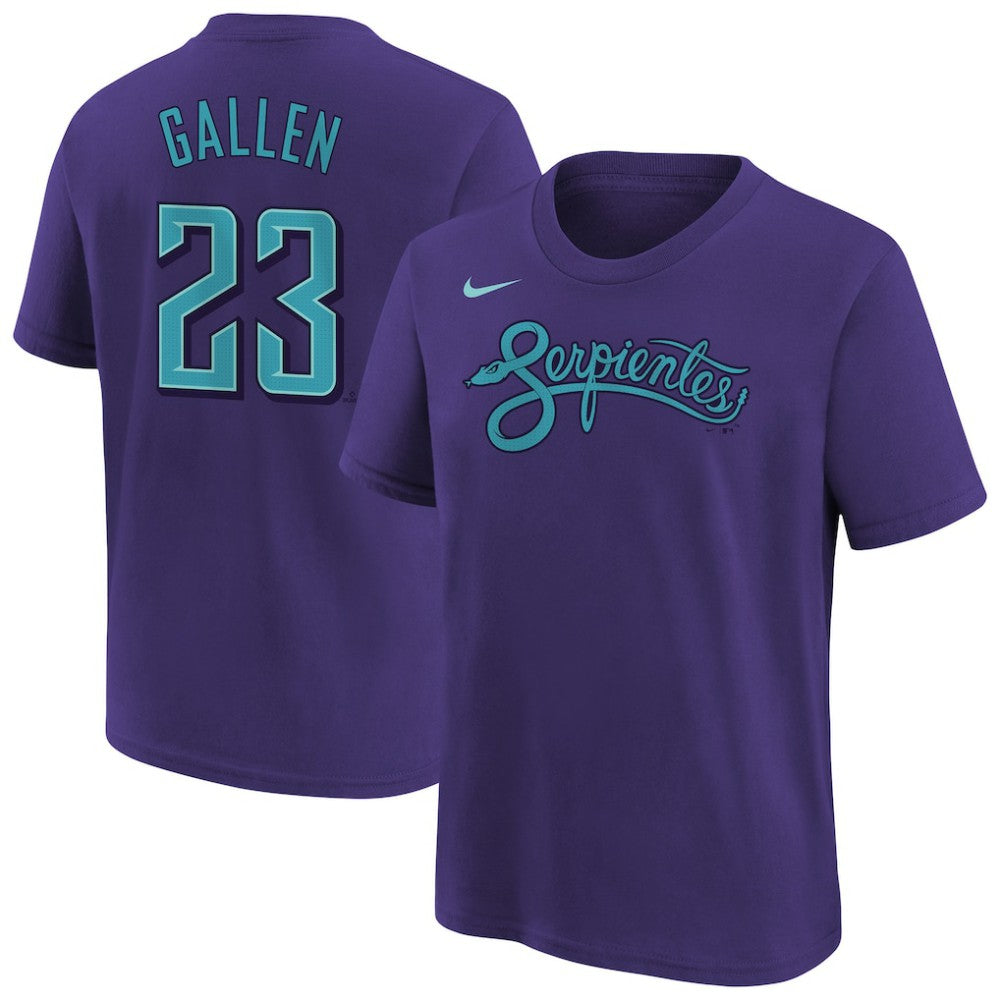 Zac Gallen Arizona Diamondbacks Nike Youth Fuse City Connect Name & Number T-Shirt - MLB