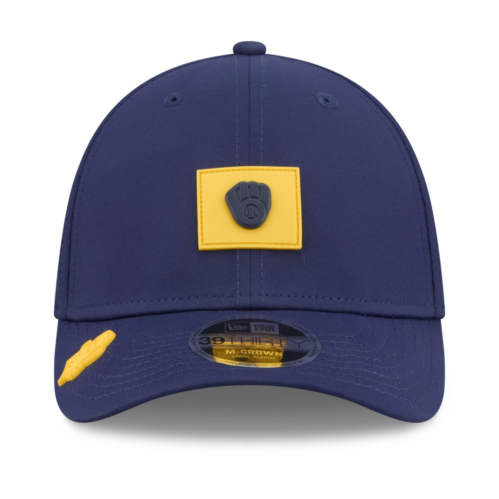 Milwaukee Brewers New Era 2026 Clubhouse M-Crown 39THIRTY Flex Hat - MLB