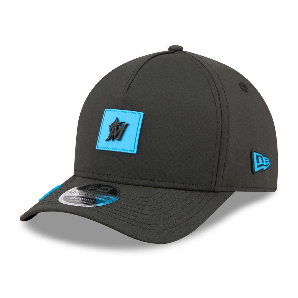 Miami Marlins New Era 2026 Clubhouse 9FORTY A-Frame Adjustable Hat - MLB