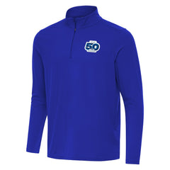 Seattle Seahawks Antigua 50th Season Intent Quarter-Zip Pullover Royal | NFL