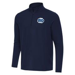 Seattle Seahawks Antigua 50th Season Intent Quarter-Zip Pullover Navy | NFL