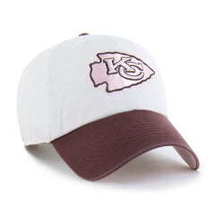 Kansas City Chiefs '47 Unisex Love Letter Clean Up Adjustable Hat Stone/Burgundy | 47 brand