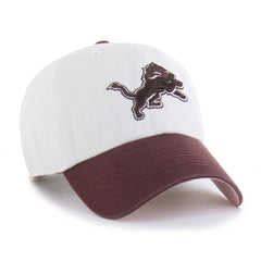 Detroit Lions '47 Unisex Love Letter Clean Up Adjustable Hat Stone/Burgundy | 47 brand