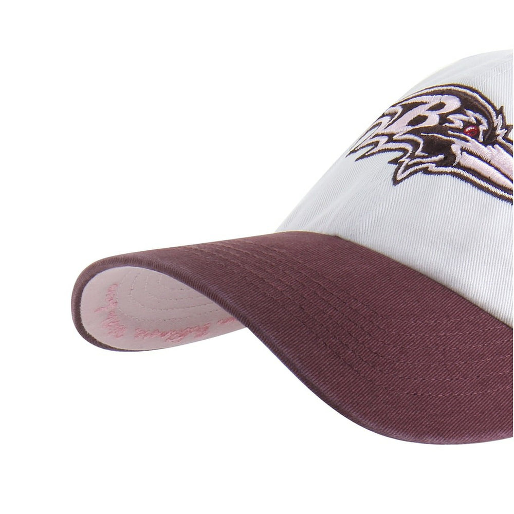 Baltimore Ravens '47 Unisex Love Letter Clean Up Adjustable Hat Stone/Burgundy | 47 brand