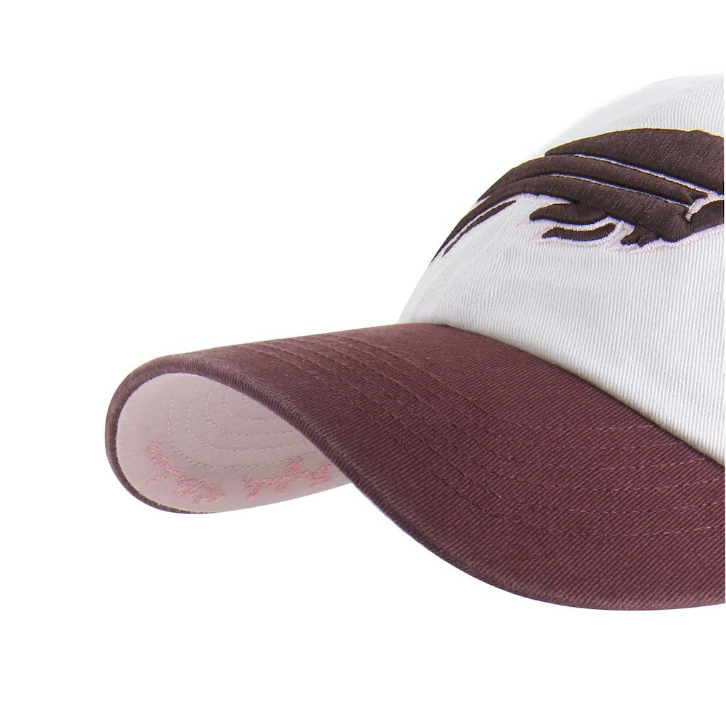 Buffalo Bills '47 Unisex Love Letter Clean Up Adjustable Hat Stone/Burgundy | 47 brand