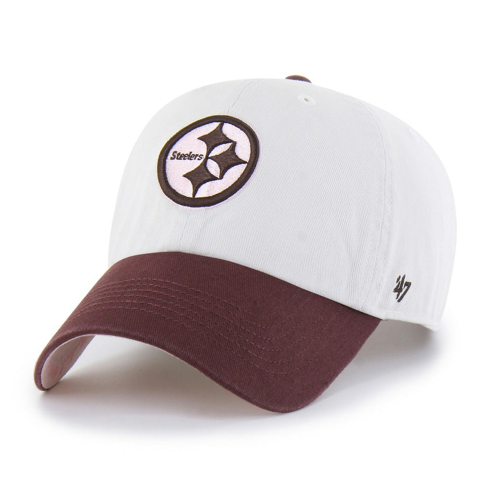 Pittsburgh Steelers '47 Unisex Love Letter Clean Up Adjustable Hat Stone/Burgundy | 47 brand
