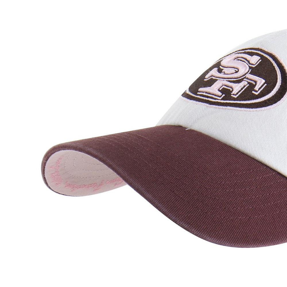 San Francisco 49ers '47 Unisex Love Letter Clean Up Adjustable Hat Stone/Burgundy | 47 brand