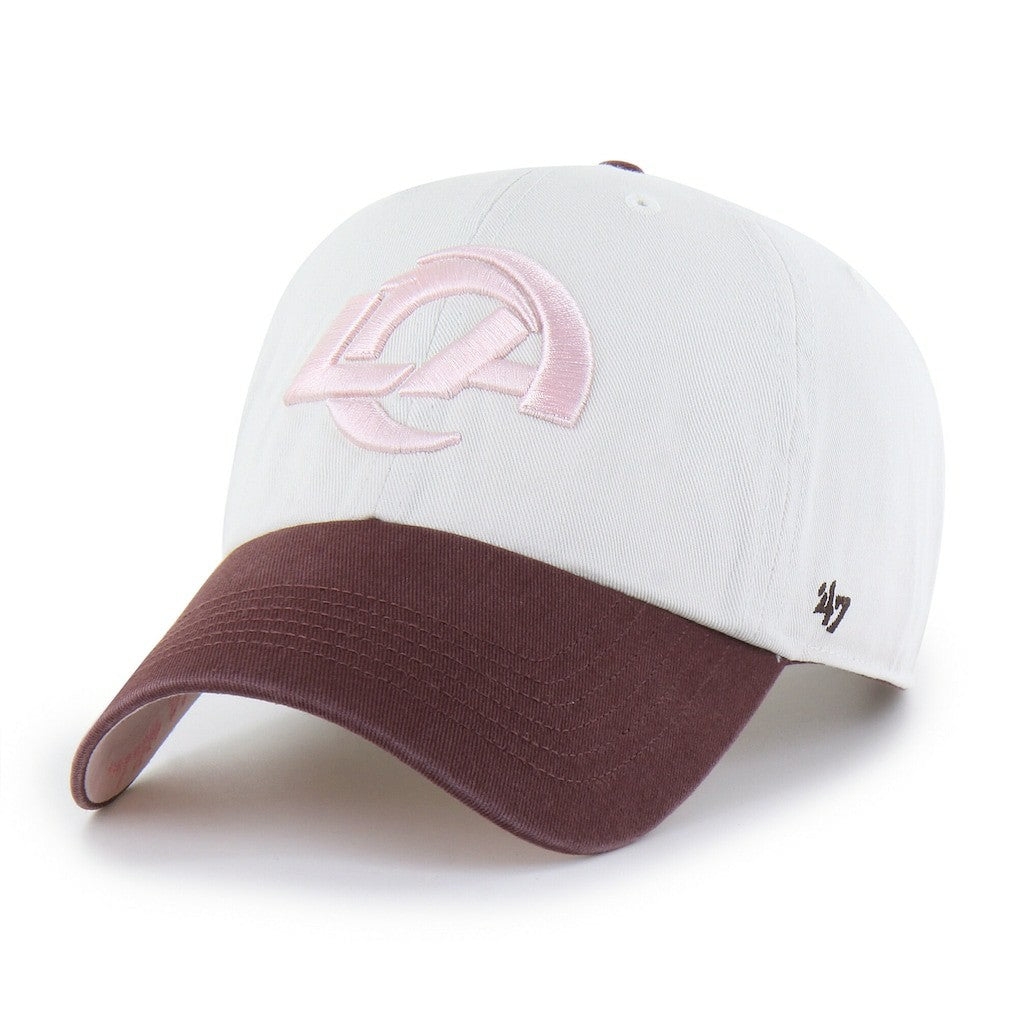 Los Angeles Rams '47 Unisex Love Letter Clean Up Adjustable Hat Stone/Burgundy | 47 brand
