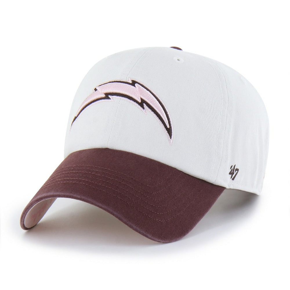 Los Angeles Chargers '47 Unisex Love Letter Clean Up Adjustable Hat Stone/Burgundy | 47 brand
