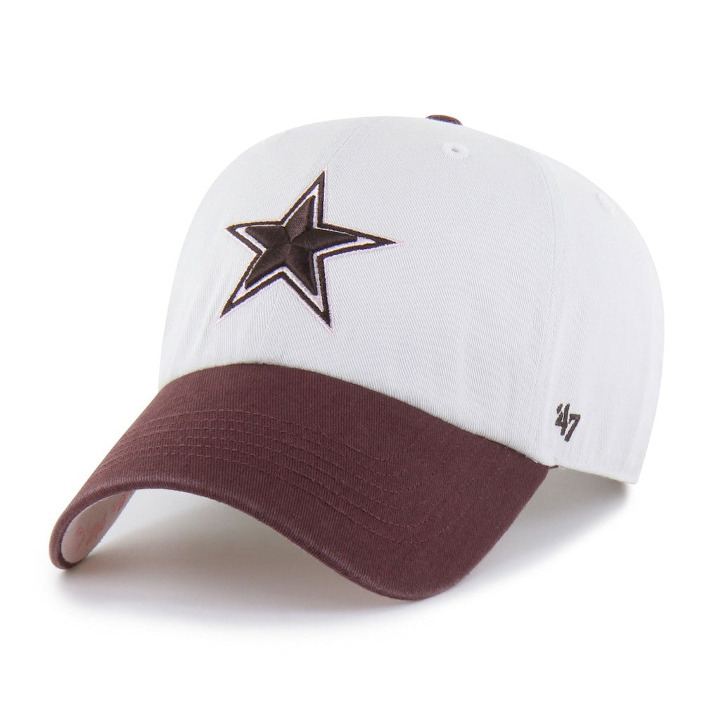 Dallas Cowboys '47 Unisex Love Letter Clean Up Adjustable Hat Stone/Burgundy | 47 brand