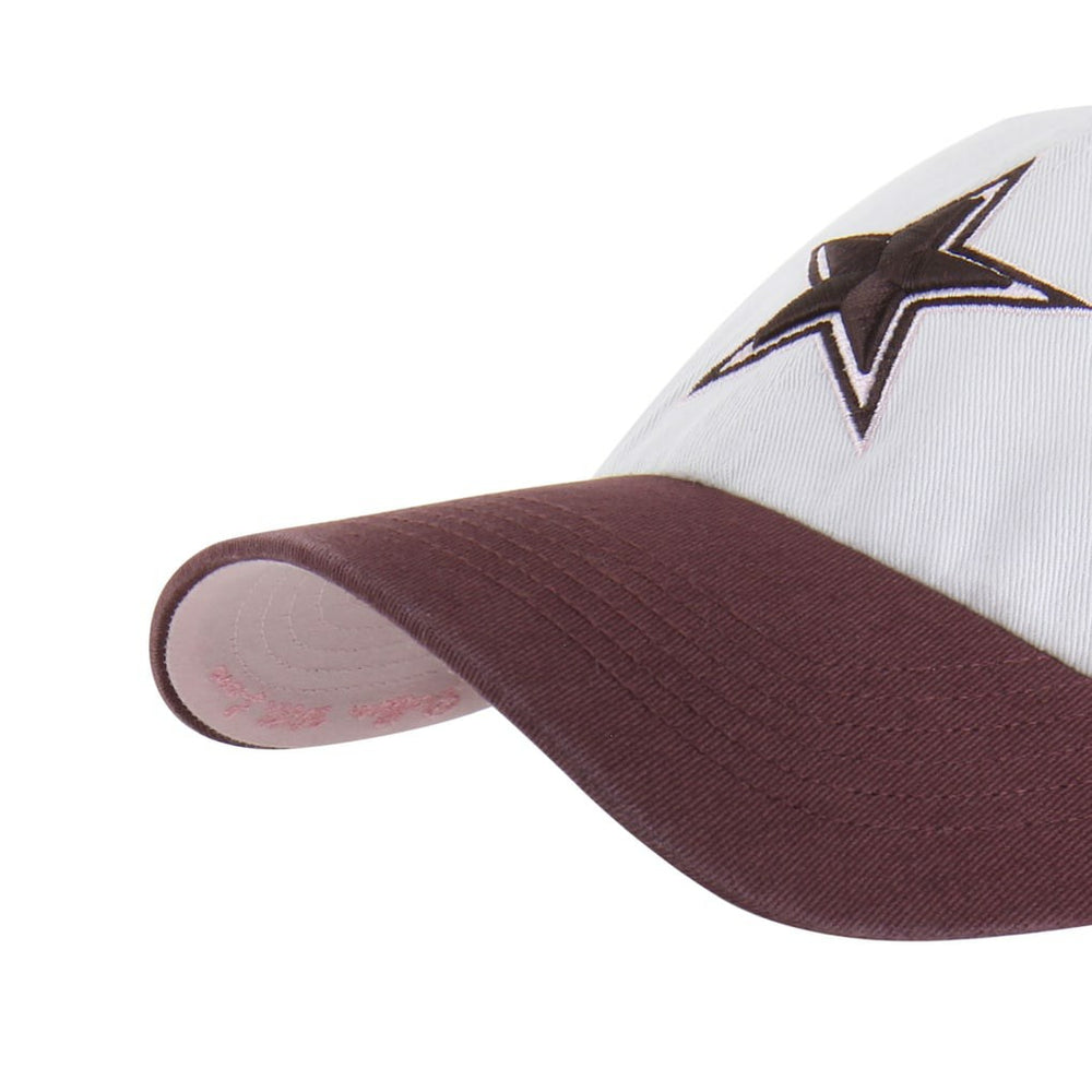 Dallas Cowboys '47 Unisex Love Letter Clean Up Adjustable Hat Stone/Burgundy | 47 brand