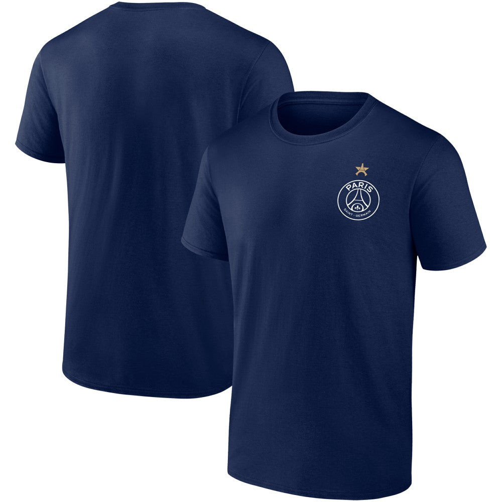 Paris Saint-Germain 2025 Champions League Winners Eiffel Star T-Shirt Navy - FIFA World CUP