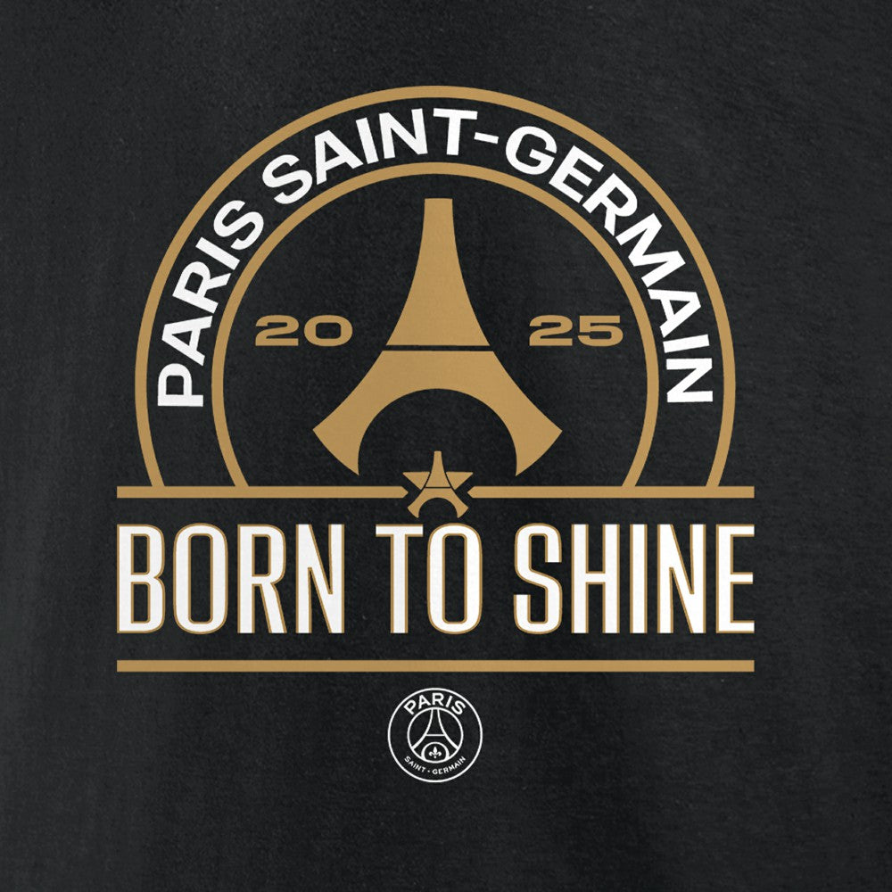 Paris Saint-Germain 2025 Champions League Winners Signature Roster T-Shirt Black - FIFA World CUP