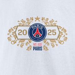 Paris Saint-Germain 2025 Champions League Winners Roster Jersey T-Shirt White - FIFA World CUP