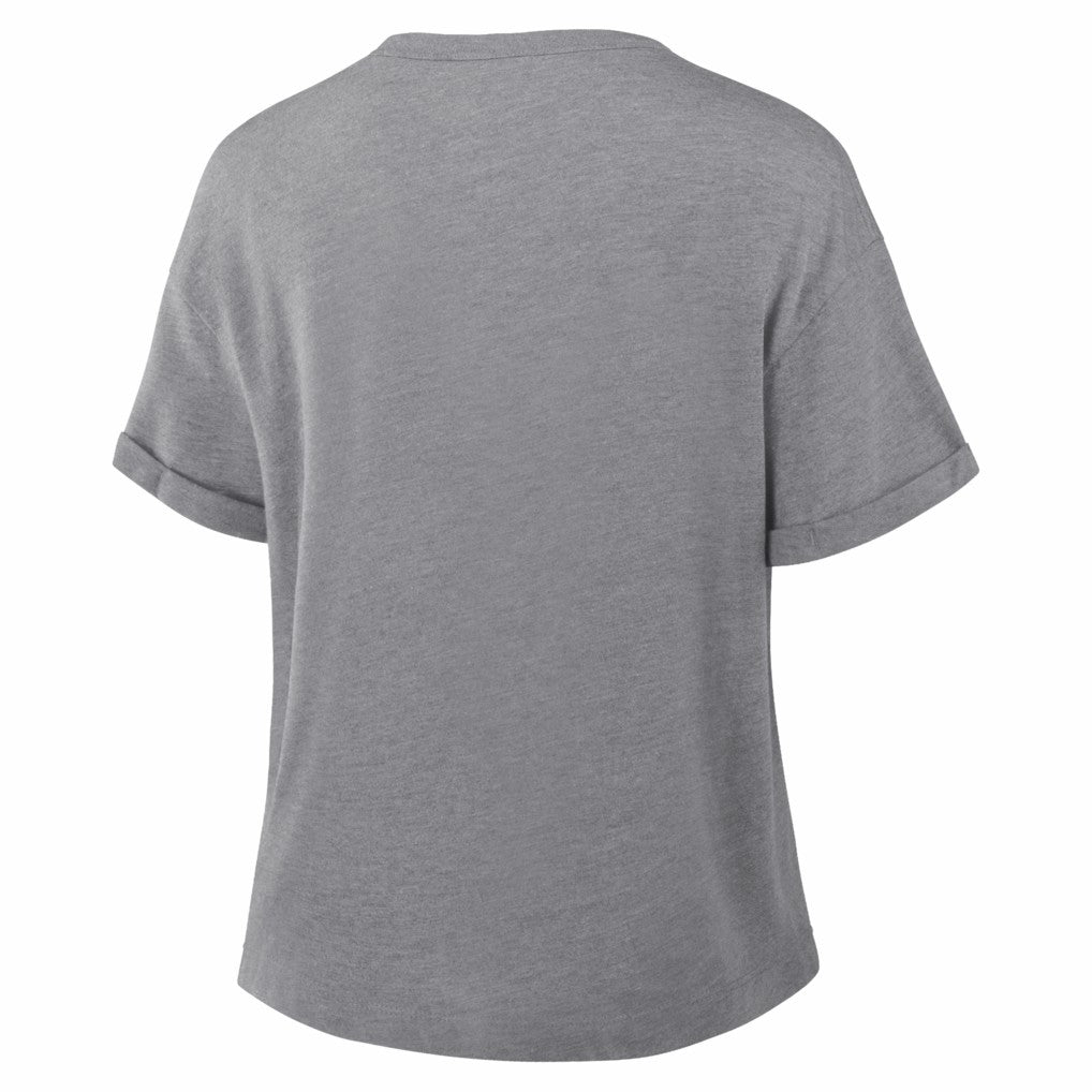 Dallas Cowboys Women's Overplayed Tribute Tri-Blend Boxy T-Shirt Heather Gray | Fanatics