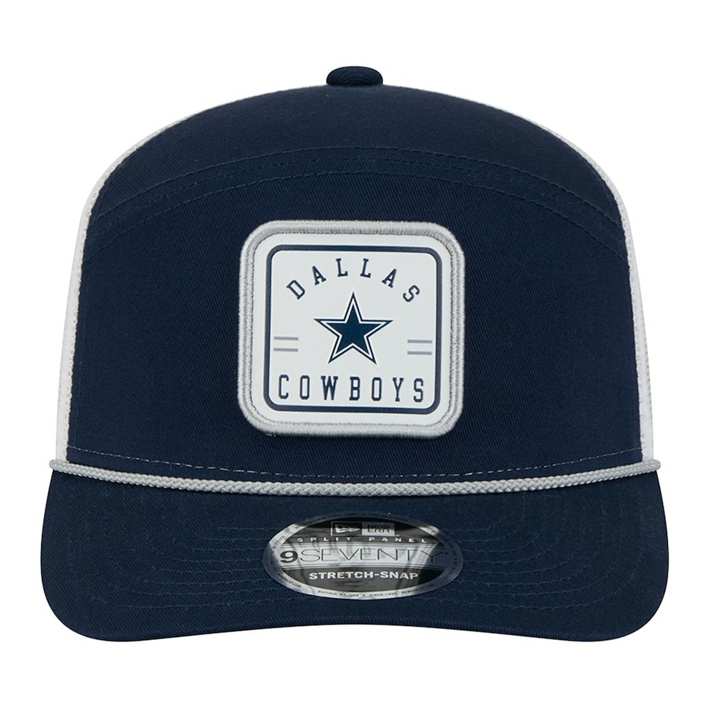 Dallas Cowboys New Era Quick Strike Split Panel 9SEVENTY Stretch-Snap Trucker Hat Navy | NFL