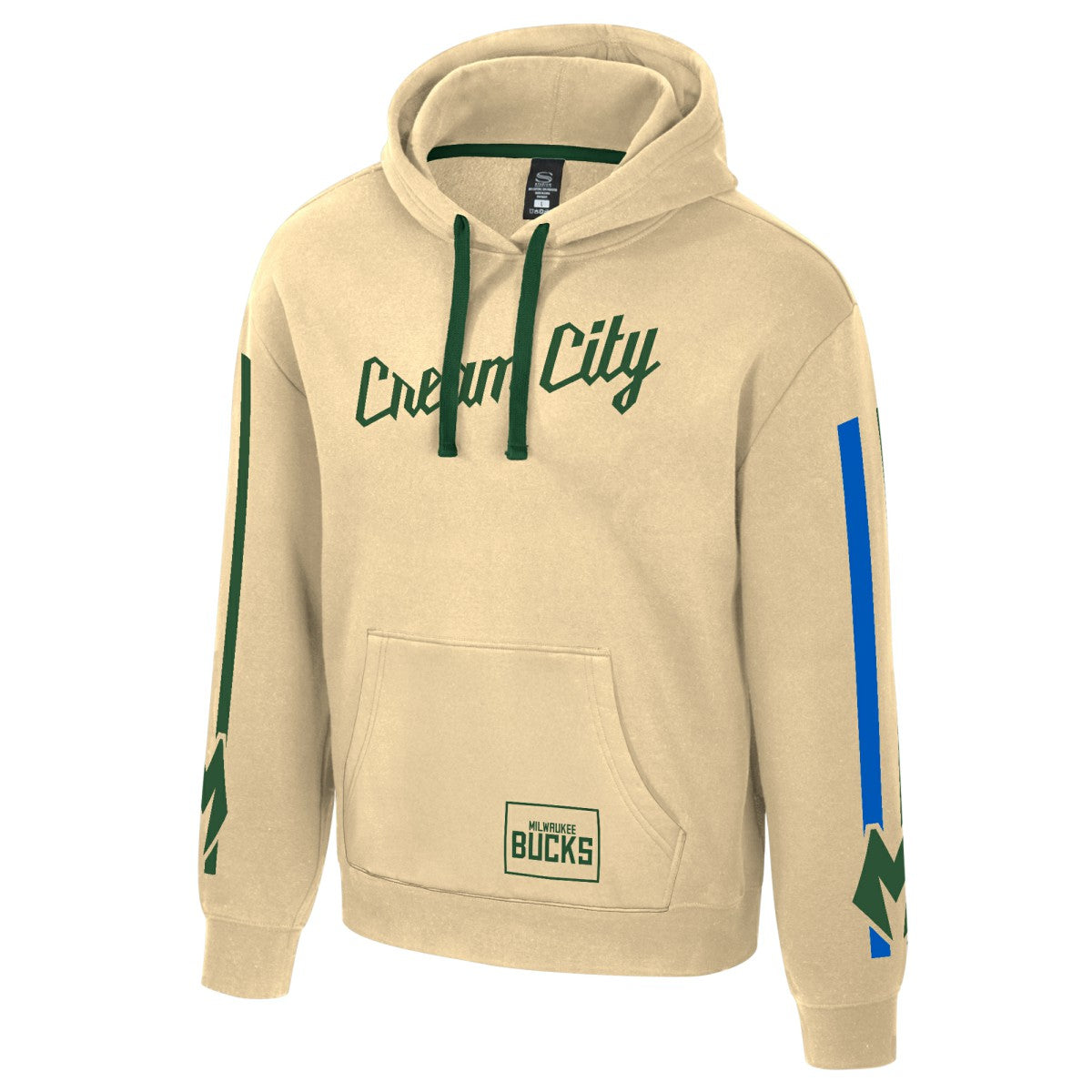 Milwaukee Bucks Stadium Essentials Unisex 2025/26 City Edition City Star Hoodie Cream - NBA