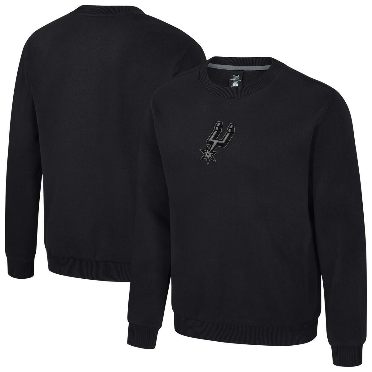San Antonio Spurs Stadium Essentials Unisex Club Level Chenille Sweatshirt Black - NBA
