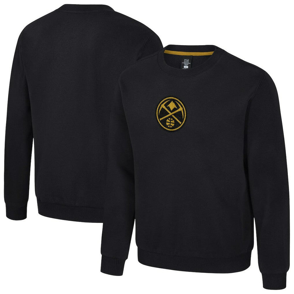 Denver Nuggets Stadium Essentials Unisex Club Level Chenille Sweatshirt Black - NBA