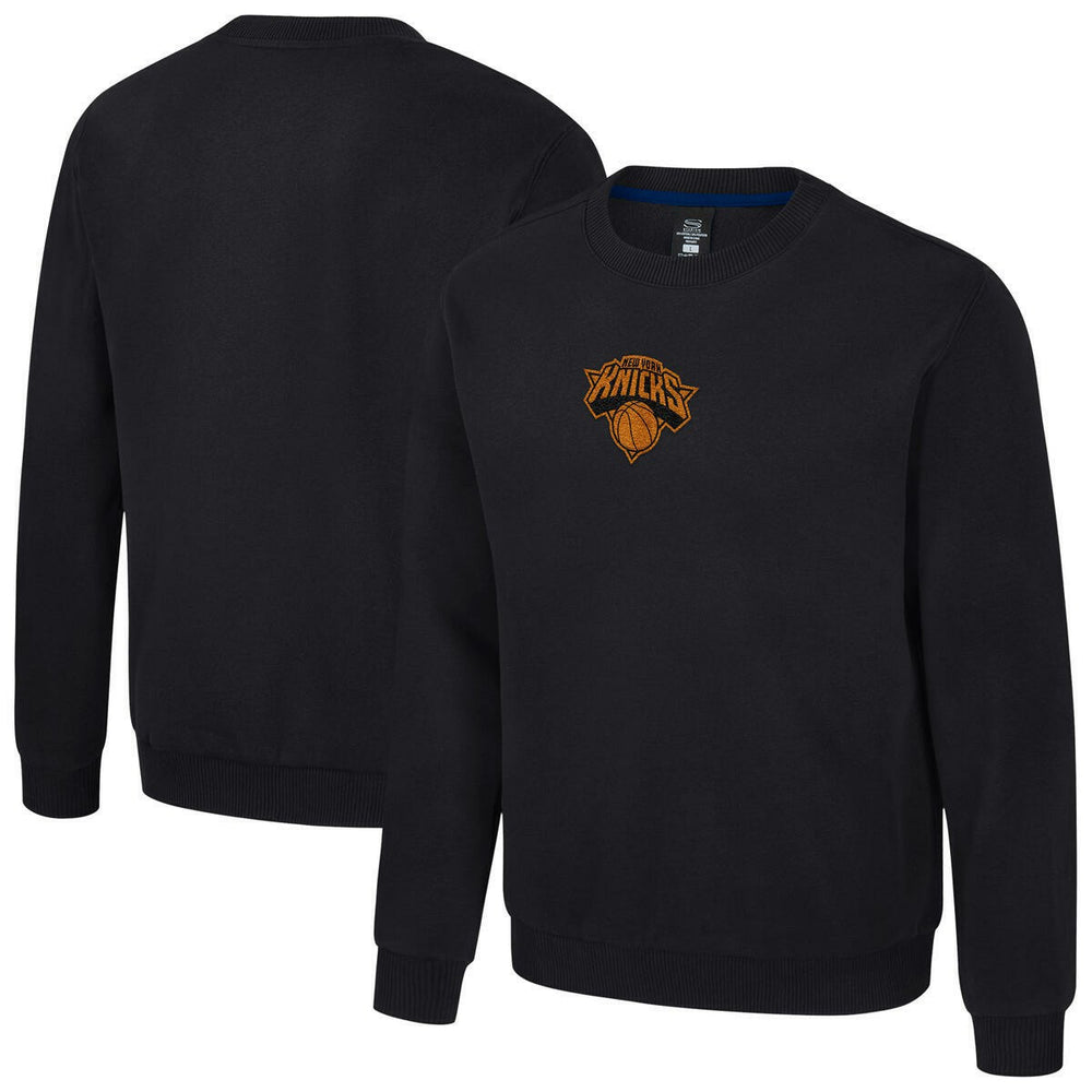 New York Knicks Stadium Essentials Unisex Club Level Chenille Sweatshirt Black - NBA
