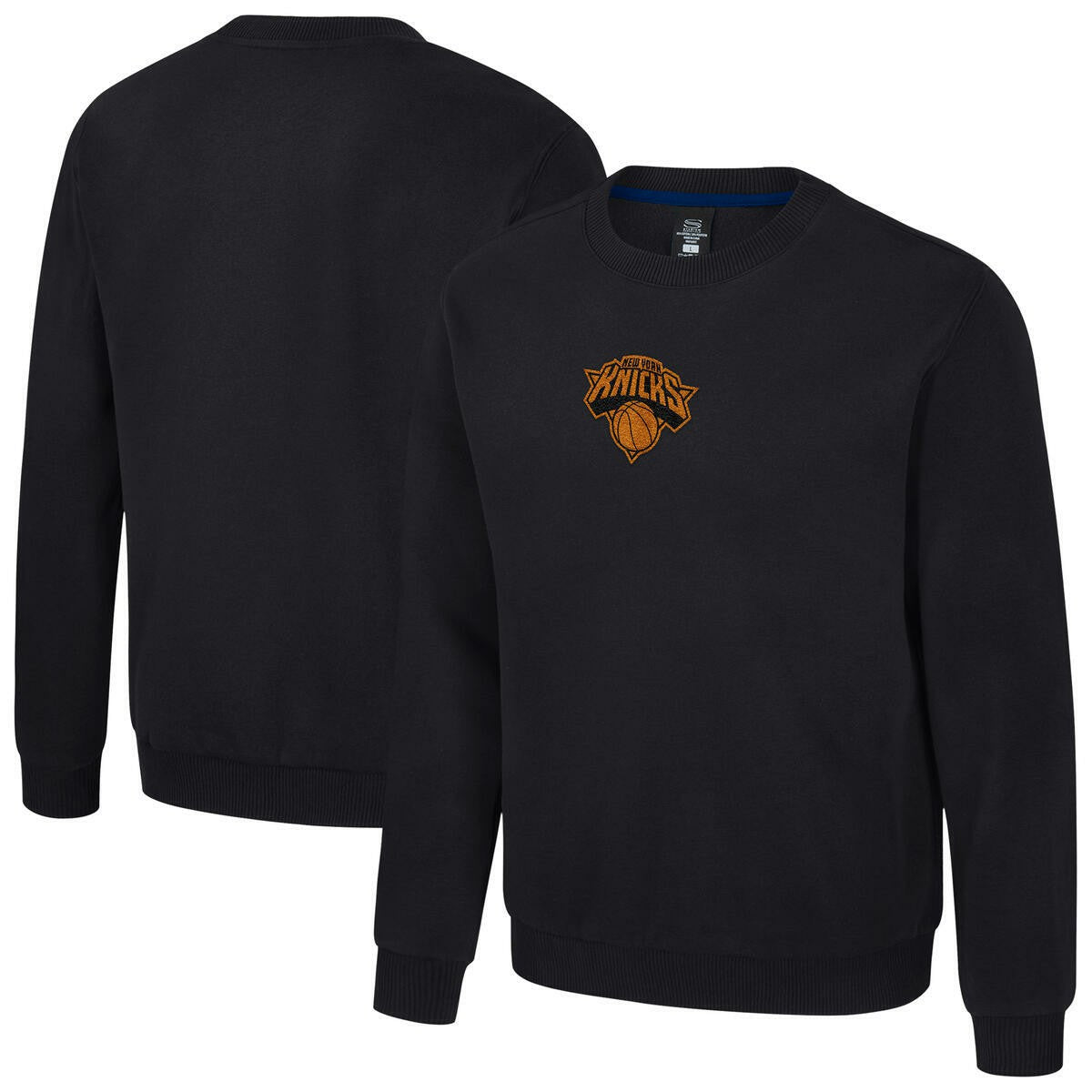 New York Knicks Stadium Essentials Unisex Club Level Chenille Sweatshirt Black - NBA