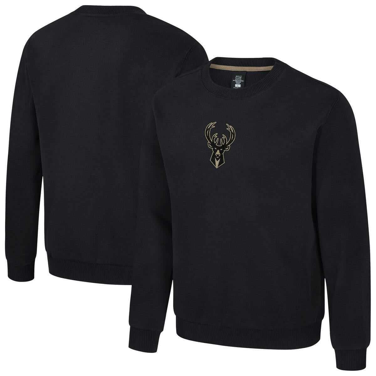 Milwaukee Bucks Stadium Essentials Unisex Club Level Chenille Sweatshirt Black - NBA