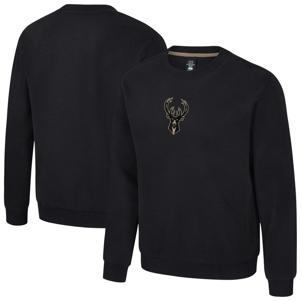 Milwaukee Bucks Stadium Essentials Unisex Club Level Chenille Sweatshirt Black - NBA