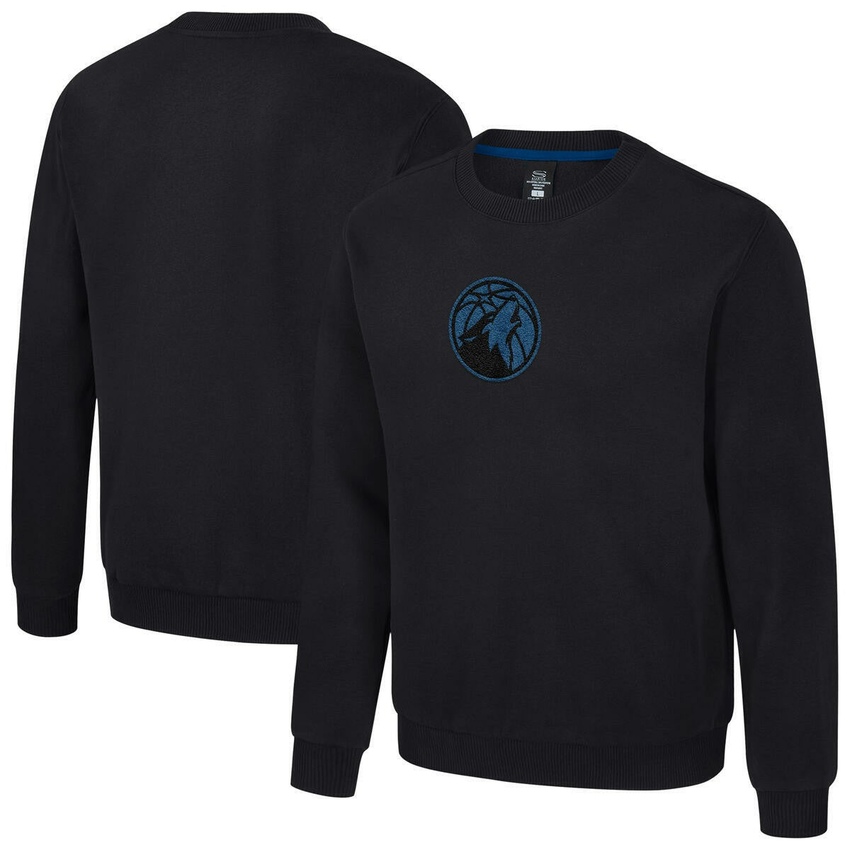 Minnesota Timberwolves Stadium Essentials Unisex Club Level Chenille Sweatshirt Black - NBA