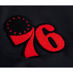Philadelphia 76ers Stadium Essentials Unisex Club Level Chenille Sweatshirt Black - NBA