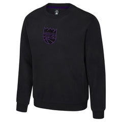 Sacramento Kings Stadium Essentials Unisex Club Level Chenille Sweatshirt Black - NBA