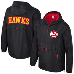 Atlanta Hawks Stadium Essentials Unisex Compete Quarter-Zip Hoodie Jacket Black - NBA