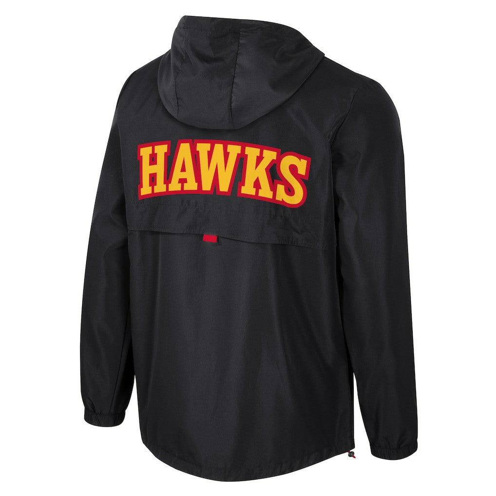 Atlanta Hawks Stadium Essentials Unisex Compete Quarter-Zip Hoodie Jacket Black - NBA