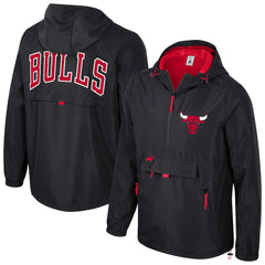 Chicago Bulls Stadium Essentials Unisex Compete Quarter-Zip Hoodie Jacket Black - NBA