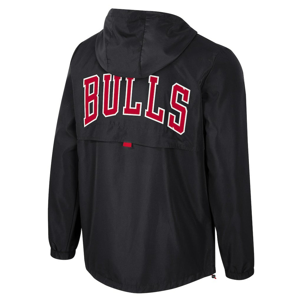 Chicago Bulls Stadium Essentials Unisex Compete Quarter-Zip Hoodie Jacket Black - NBA