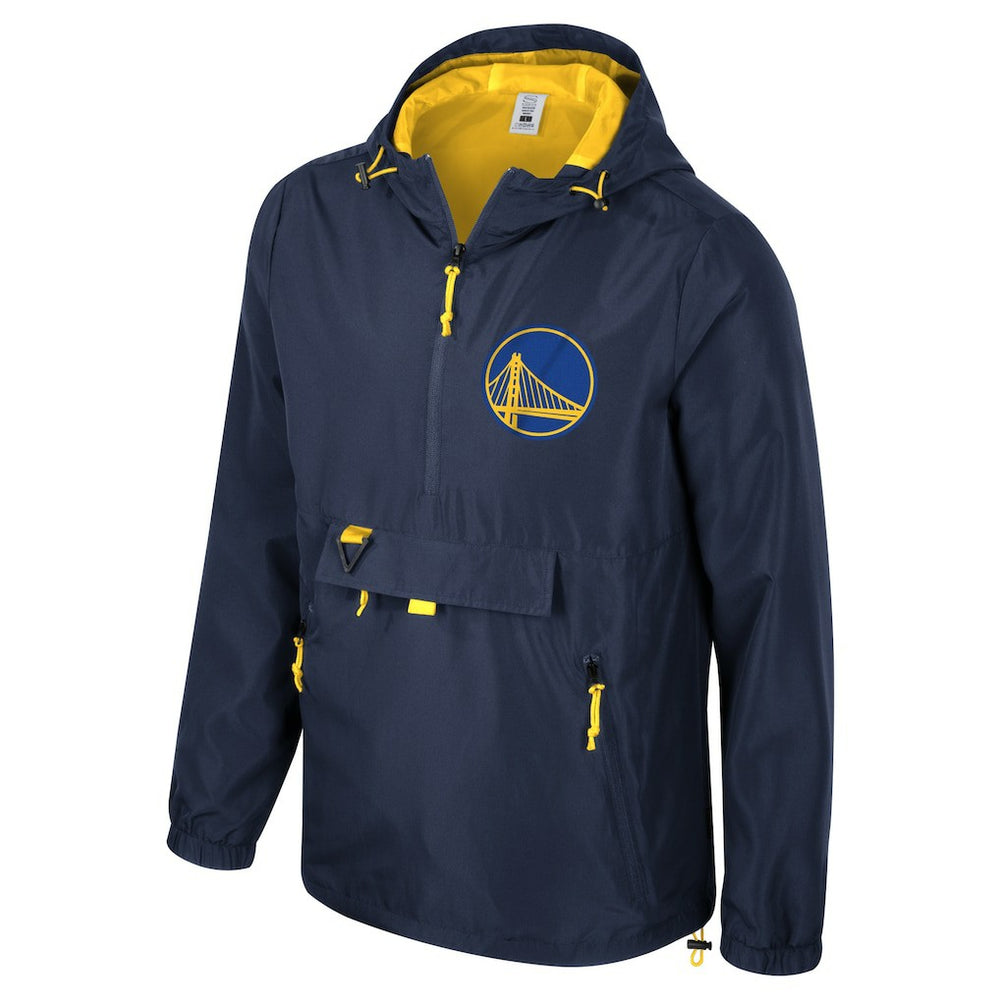 Golden State Warriors Stadium Essentials Unisex Compete Quarter-Zip Hoodie Jacket Navy - NBA