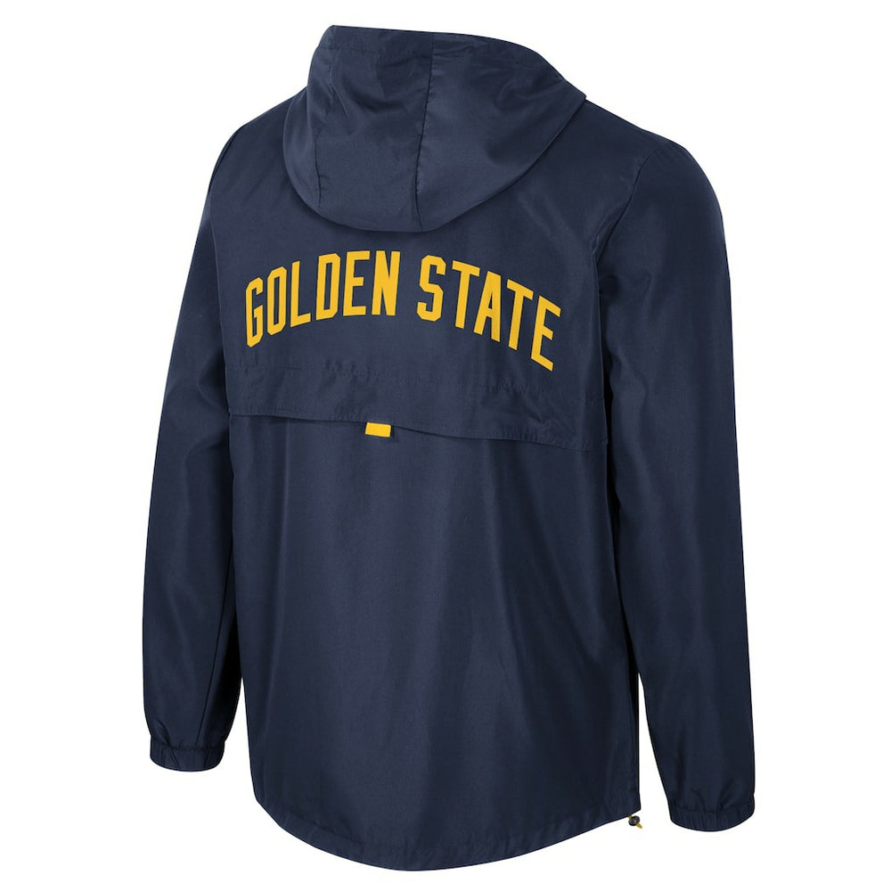 Golden State Warriors Stadium Essentials Unisex Compete Quarter-Zip Hoodie Jacket Navy - NBA