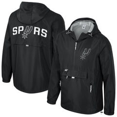 San Antonio Spurs Stadium Essentials Unisex Compete Quarter-Zip Hoodie Jacket Black - NBA
