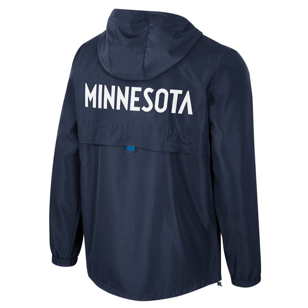 Minnesota Timberwolves Stadium Essentials Unisex Compete Quarter-Zip Hoodie Jacket Navy - NBA