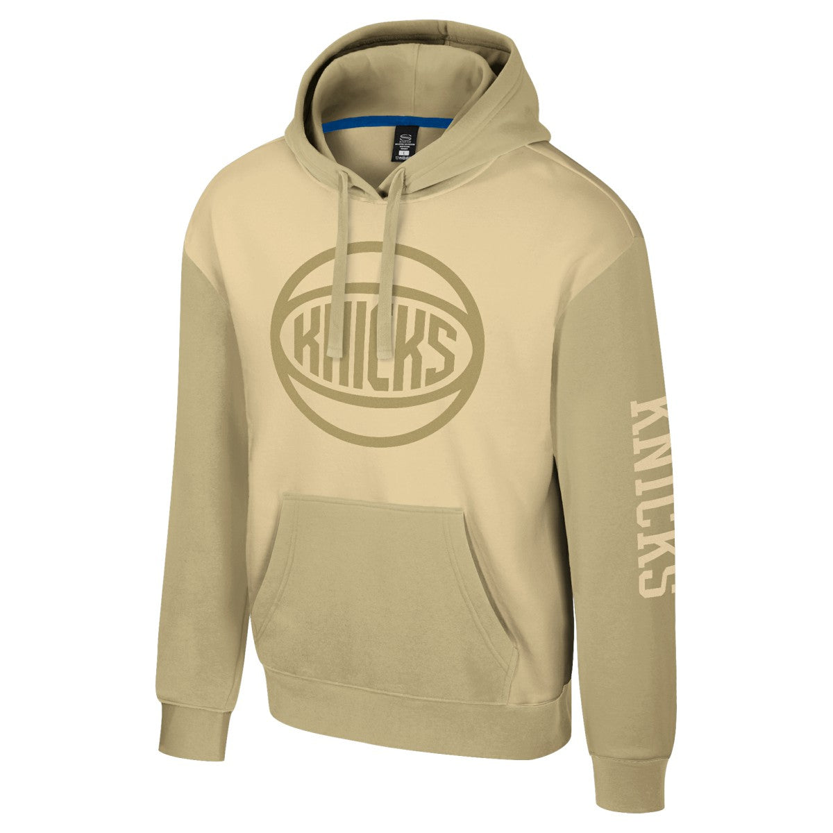 New York Knicks Stadium Essentials Unisex Rafters Burst Hoodie Khaki - NBA