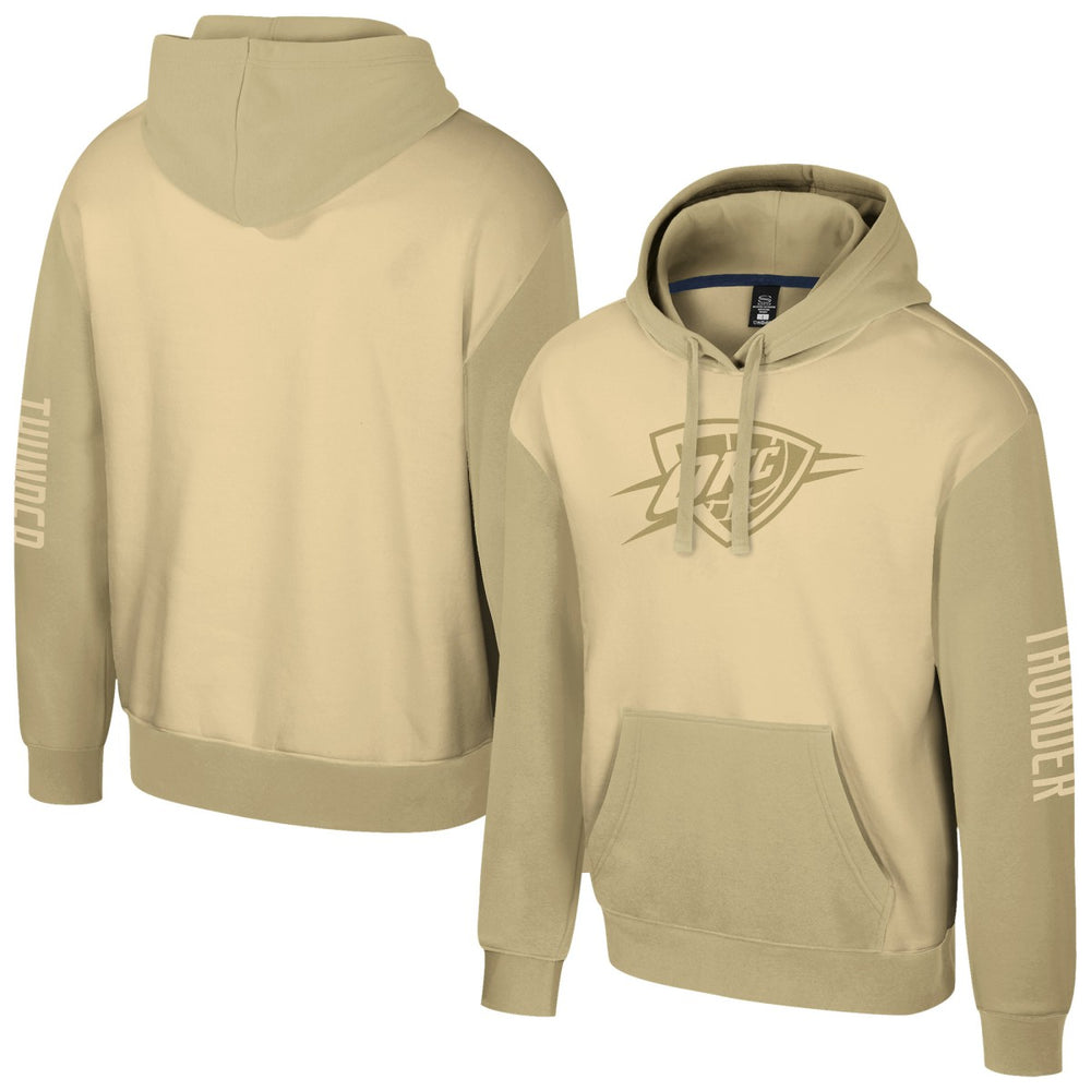 Oklahoma City Thunder Stadium Essentials Unisex Rafters Burst Hoodie Khaki - NBA