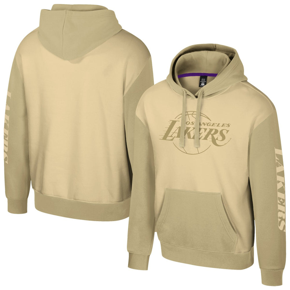 Los Angeles Lakers Stadium Essentials Unisex Rafters Burst Hoodie Khaki - NBA