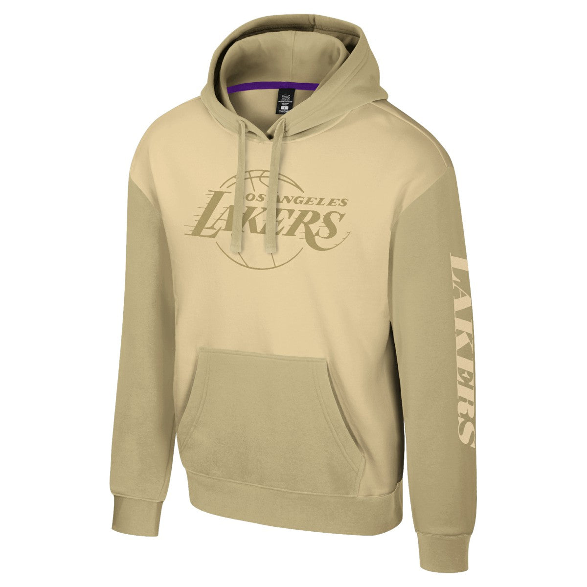 Los Angeles Lakers Stadium Essentials Unisex Rafters Burst Hoodie Khaki - NBA