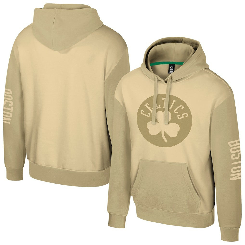 Boston Celtics Stadium Essentials Unisex Rafters Burst Hoodie Khaki - NBA