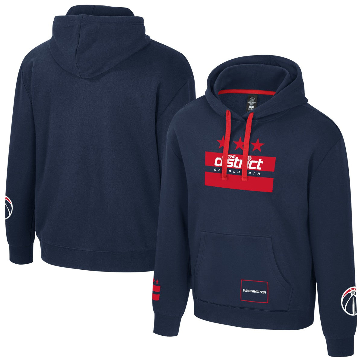 Washington Wizards Stadium Essentials Unisex City Star Hoodie Navy - NBA